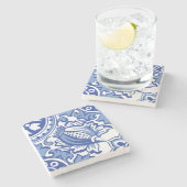 Granatblut Steinuntersetzer (Seitenansicht)