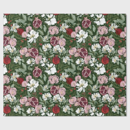 Granatblüter Geschenkpapier (Flach)