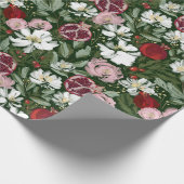 Granatblüter Geschenkpapier (Ecke)