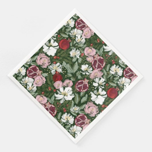 Granatblüter Serviette (Ecke)