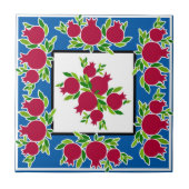 Granatdekor aus dem Heiligen Land Fliese (Vorderseite)