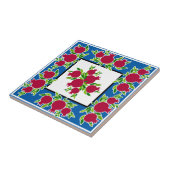 Granatdekor aus dem Heiligen Land Fliese (Seite)