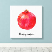 Granatfarbenprint Leinwanddruck (Insitu (Holzboden))