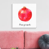 Granatfarbenprint Leinwanddruck (Insitu (Wohnzimmer))