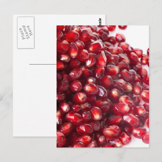 Granatkerne Postkarte (Vorne/Hinten)