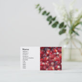 Granatkerne Visitenkarte (Stehend Vorderseite)