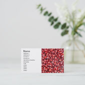 Granatkerne Visitenkarte (Stehend Vorderseite)