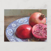 Granatobst Stillleben Postkarte (Vorderseite)
