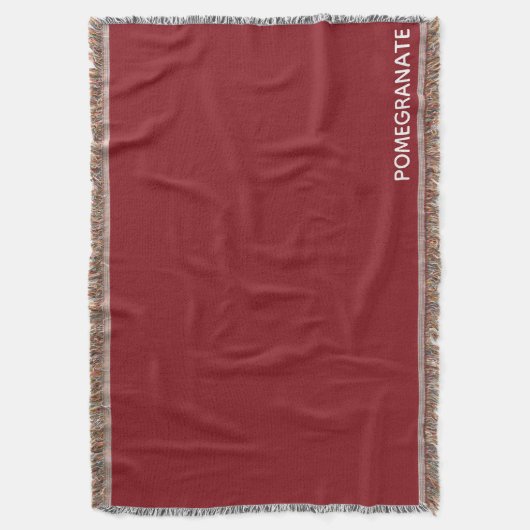 Granatrot - Name Decke (Vorderseite Vertikal)