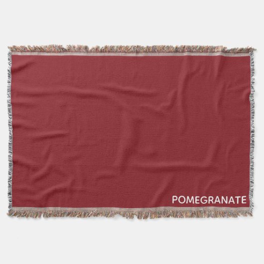 Granatrot - Name Decke (Vorderseite)