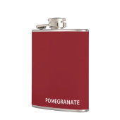 Granatrot - Name Flachmann (Links)