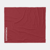 Granatrot - Name Fleecedecke (Vorderseite (Horizontal))