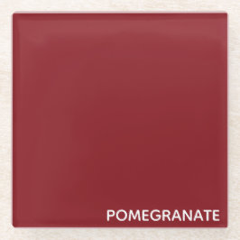 Granatrot - Name Glasuntersetzer