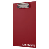 Granatrot - Name Klemmbrett (Links)