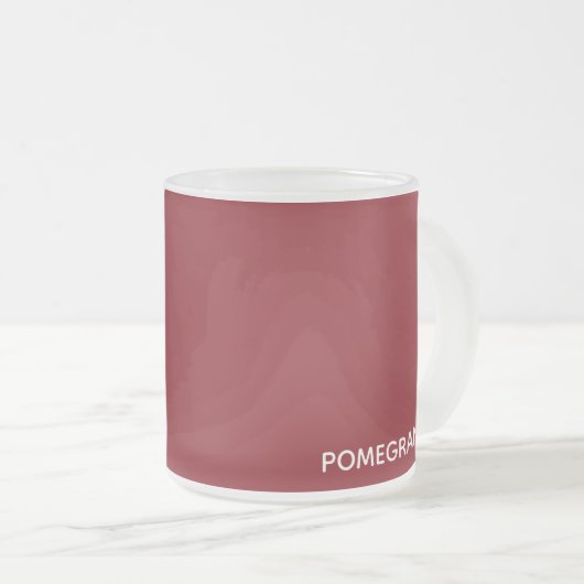 Granatrot - Name Mattglastasse (VorderseiteRechts)