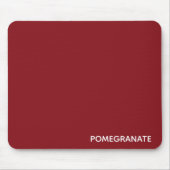 Granatrot - Name Mousepad (Vorne)