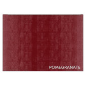 Granatrot - Name Schneidebrett (Vorderseite)