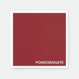 Granatrot - Name Serviette