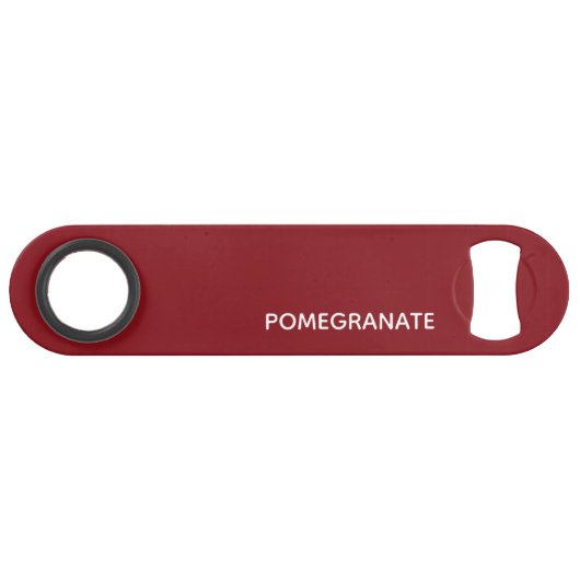 Granatrot - Name Speed Flaschenöffner (Vorderseite (Horizontal))