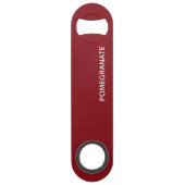 Granatrot - Name Speed Flaschenöffner (Vorderseite)