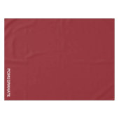 Granatrot - Name Tischdecke (Vorderseite (Horizontal))