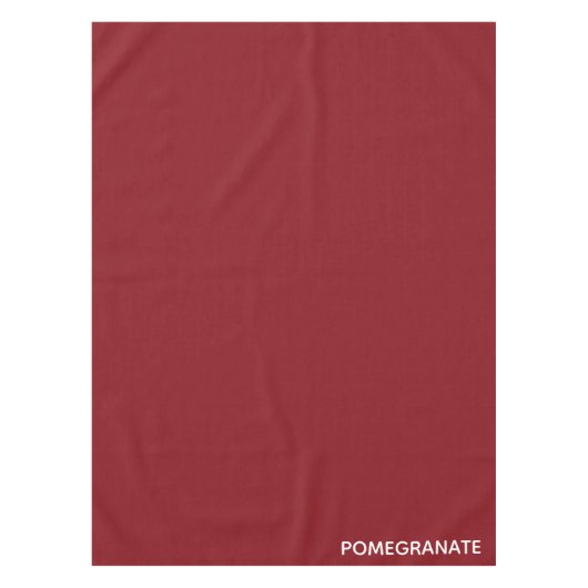 Granatrot - Name Tischdecke (Vorderseite)
