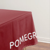 Granatrot - Name Tischdecke (Beispiel)