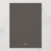 Granatrote Samt-Blütenhochzeit Einladung (Rückseite)
