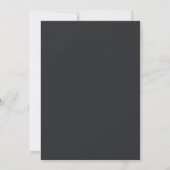 Granatrote Somber Bloom Hochzeit Einladung (Rückseite)