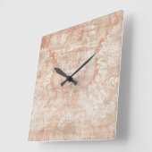 Granats-Einschlagfaden Quadratische Wanduhr (Winkel)