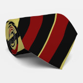 Granats-Gold und Regimentsstreifen-Krawatte des Krawatte (Gerollt)