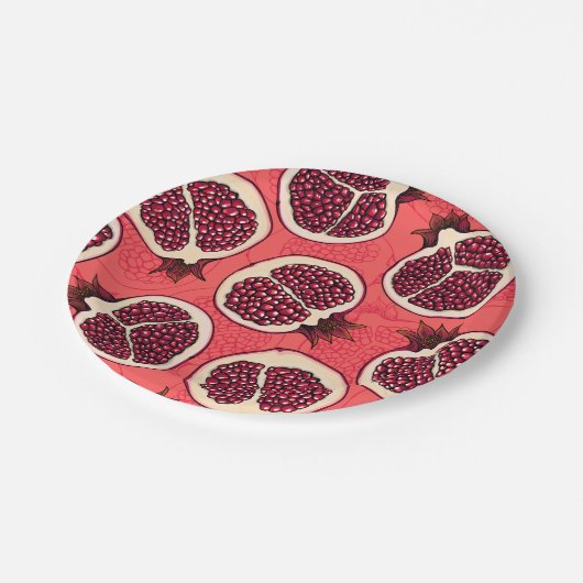 Granatscheiben 2 pappteller (Schrägansicht)