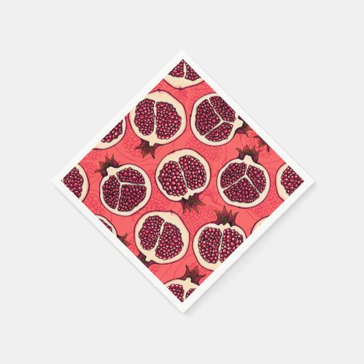 Granatscheiben 2 serviette (Ecke)