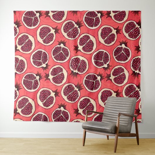 Granatscheiben 2 wandteppich (Beispiel (Horizontal))