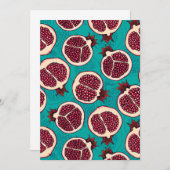 Granatscheiben auf Türkis (Vorne/Hinten)