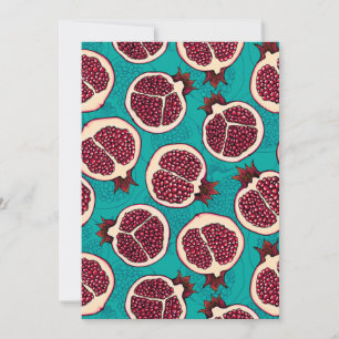 Granatscheiben auf Türkis