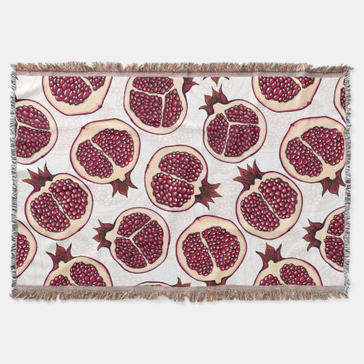 Granatscheiben auf weiß decke (Vorderseite)