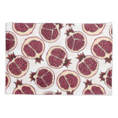 Granatscheiben auf weiß kissenbezug (Rückseite)