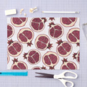 Granatscheiben auf weiß seidenpapier (Handwerk)