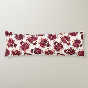 Granatscheiben auf weiß seitenschläferkissen