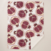 Granatscheiben auf weiß sherpadecke (Vorderseite)