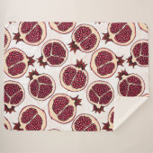 Granatscheiben auf weiß sherpadecke (Vorderseite (Horizontal))