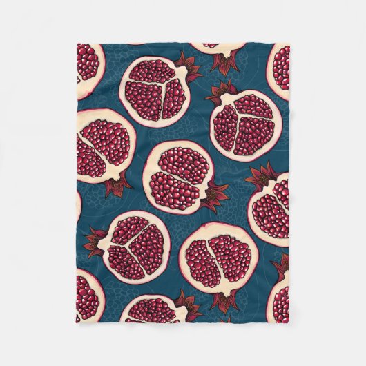 Granatscheiben Fleecedecke (Vorderseite)