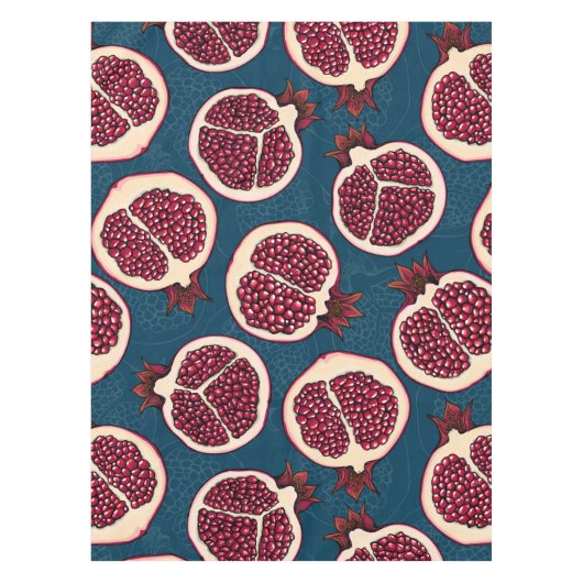 Granatscheiben Tischdecke (Vorderseite)