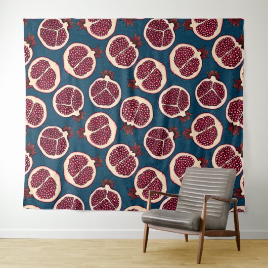 Granatscheiben Wandteppich (Beispiel (Horizontal))