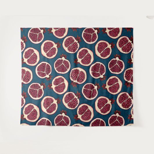 Granatscheiben Wandteppich (Vorderseite (Horizontal))