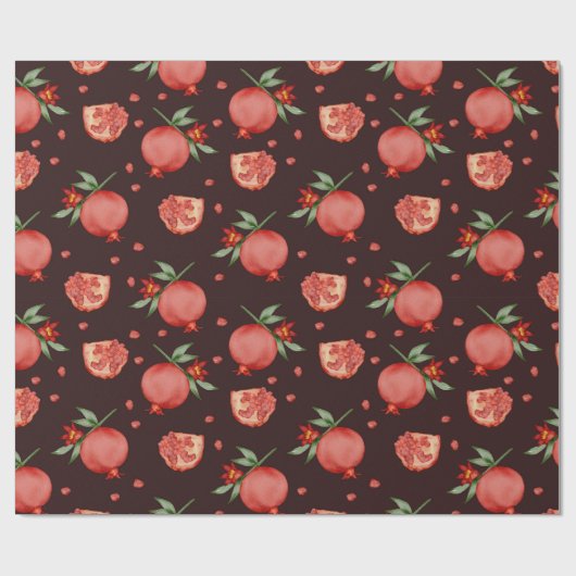 Granatwackelpapier Geschenkpapier (Flach)