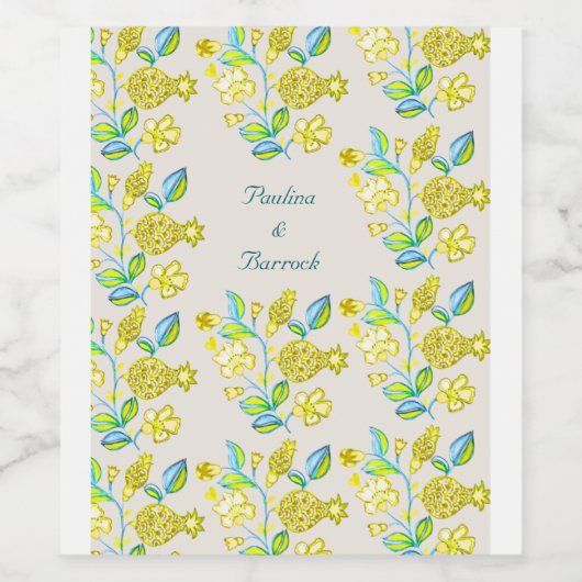 Granatwein Weinetikett (Einzelnes Label)