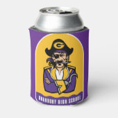 Granbury High School kann kühlen Dosenkühler (Kanne Rückseite)