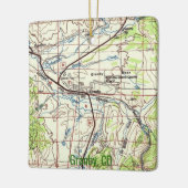 Granby CO Topo Karte Keramikornament (Links)
